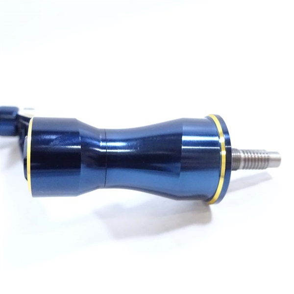 超々ジュラルミン製ハンドル７０ＭＭ深海ブルーゴールド シマノ用